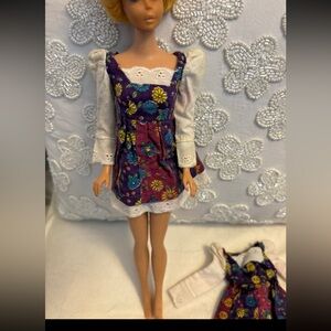 Vintage Barbie Best Buy #3355 Purple Floral Dresses (2) “Picture me Pretty”